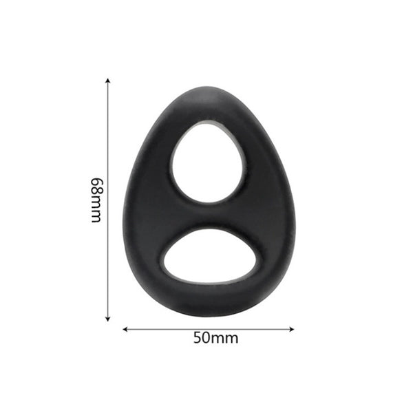 Male Scrotum Testicle Squeeze Rings-Chastity-Cage-Stretcher Enhancer Delay Ball