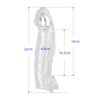 Penis extender with penis cuff for glans enlargement and non-slip testicle ring