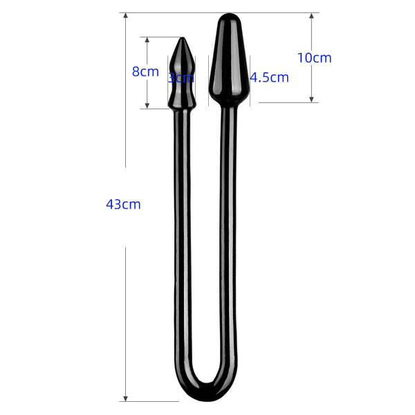 Extra long double-headed dildo flexible huge realistic anal dildo