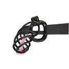 Male Cobra Chastity Cage Device 4 Rings Men Resin Spiral Mamba Locking Belt