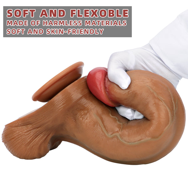 Diameter Realistic Dildo with Suction Cup, Giant Anal Dildo
