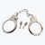 Metal Handcuffs with Two Skull Keys - Prop Toy Handcuffs