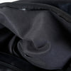 Black leather bondage full body tied leather lace-up suit