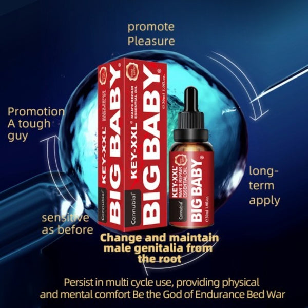Connubial 30ml Men's Massage Oil Penis Becomes Longer Thicker Enhancement Men Energy for Care Delay Performance Boost Strength