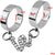 Stainless steel wrist ankle cuffs chrome plated, silver metal bracelet wrist anklet pair of restraints bondage game