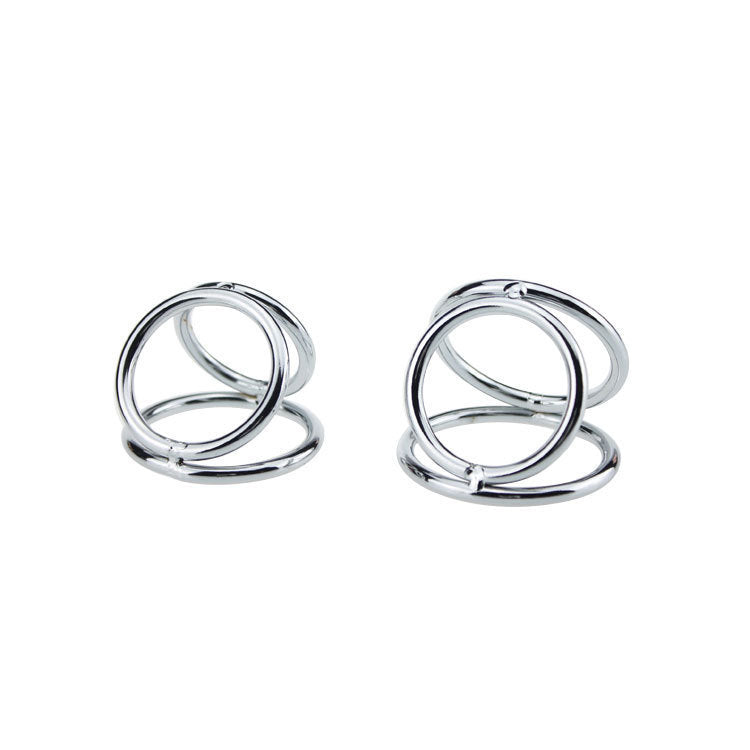 Chrome Triple Cock and Ball Ring