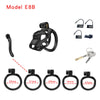 Dog head cage chastity lock bondage abstinence male black penis sleeve