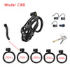 Dog head cage chastity lock bondage abstinence male black penis sleeve