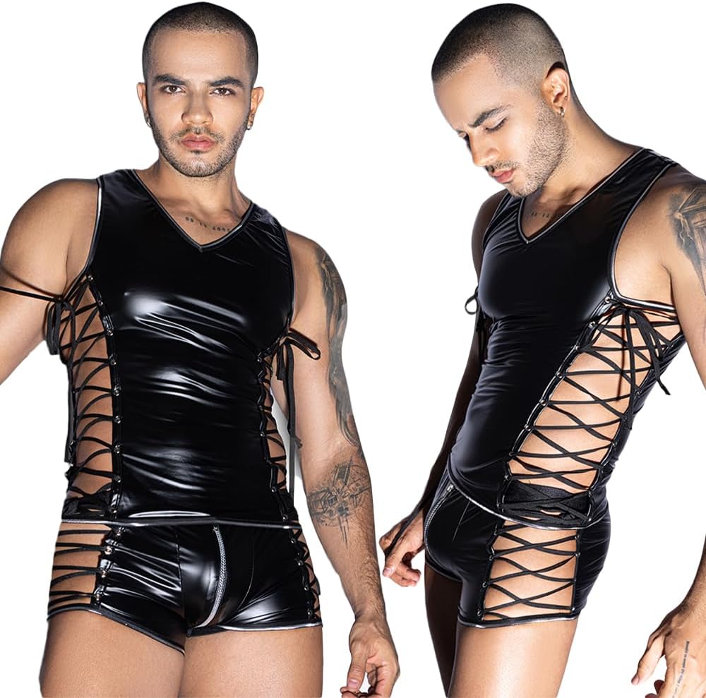 Men's cosplay bdsm cosplay Sexy Underwear police Costume Lingerie Pajamas Uniform bar Nightclub Stage Performance party Christmas