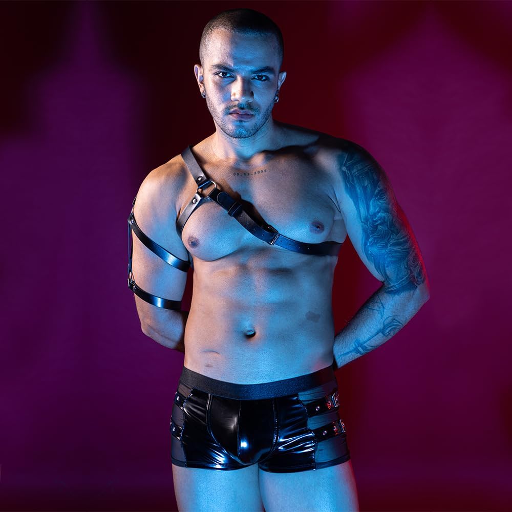 BDSM Men's cosplay Sexy Underwear police Costume Lingerie Pajamas Uniform bar Nightclub Stage Performance party Christmas