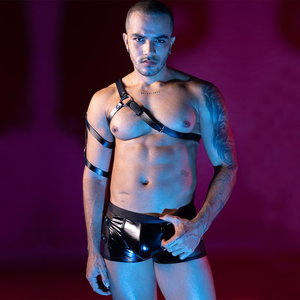 BDSM Men's cosplay Sexy Underwear police Costume Lingerie Pajamas Uniform bar Nightclub Stage Performance party Christmas