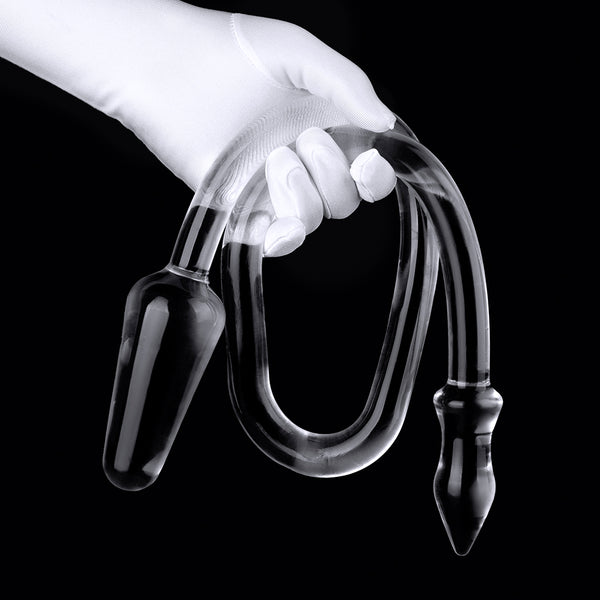 Extra long double-headed dildo flexible huge realistic anal dildo