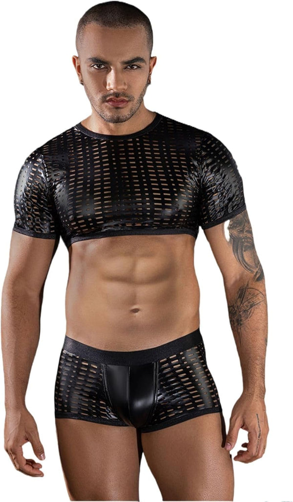 Men's Sexy Tuxedo Sexy Lingerie Set Role Play Bar Adult Gay Uniform Nightclub Gogoboy Cosplay Costume Outfit