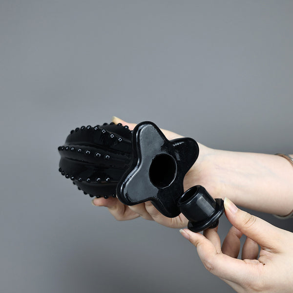 TPE material cactus hollow anal plug
