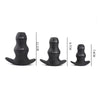 Hollow silicone anal plug, three sizes of anal dilator, for female and male buttocks expansion