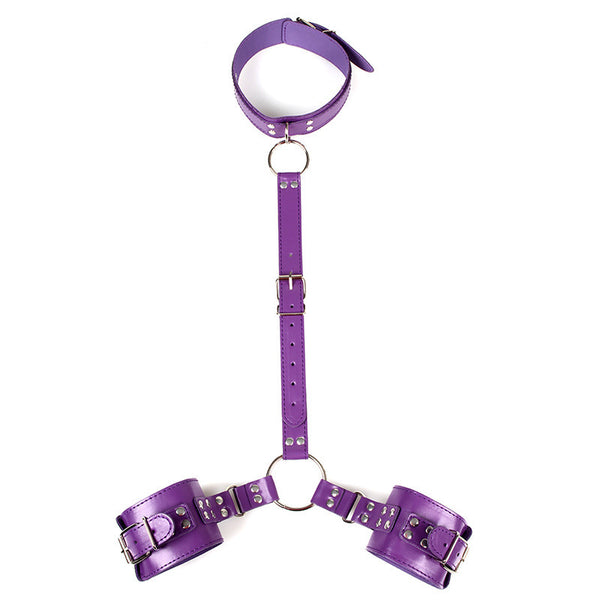 Men Back Handcuffs Harness Adjustable Back Strap for Couple Sex Games Cosplay Costume