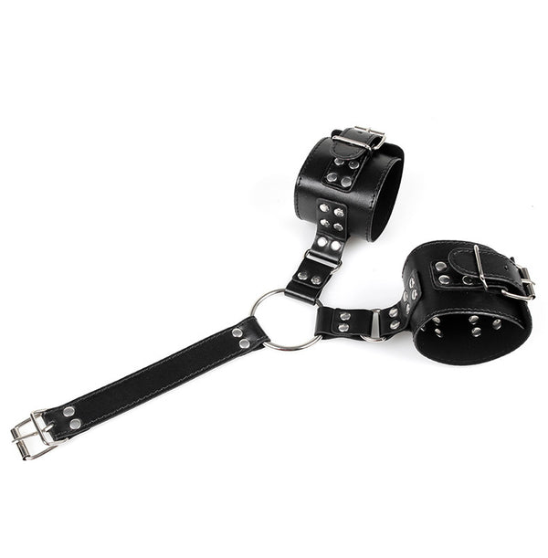 Men Back Handcuffs Harness Adjustable Back Strap for Couple Sex Games Cosplay Costume