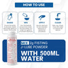 J-LUBE FISTING Powder Mixes with Water One Bottle Makes 16+ Gallons / 60+ litres and More of Lubricant 10 oz + Squeeze Bottle 500ml