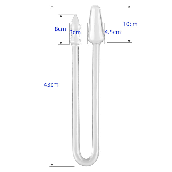 Extra long double-headed dildo flexible huge realistic anal dildo