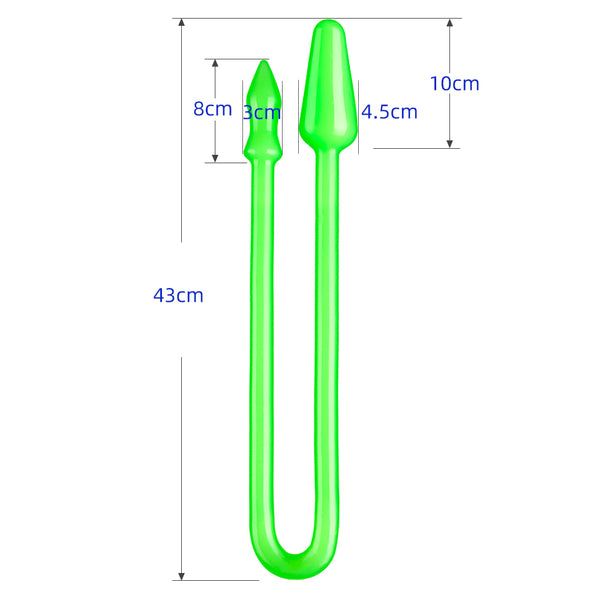 Extra long double-headed dildo flexible huge realistic anal dildo