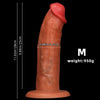 3 sizes of liquid silicone penis simulator large anal plug penis