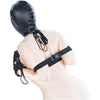 Leather BDSM Restraint Set,Bondage Hoods and Glove Restraints Kits Puppy Glove Fetish Wear Suits for Love Game