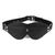 Comfortable faux leather sleep mask with adjustable straps