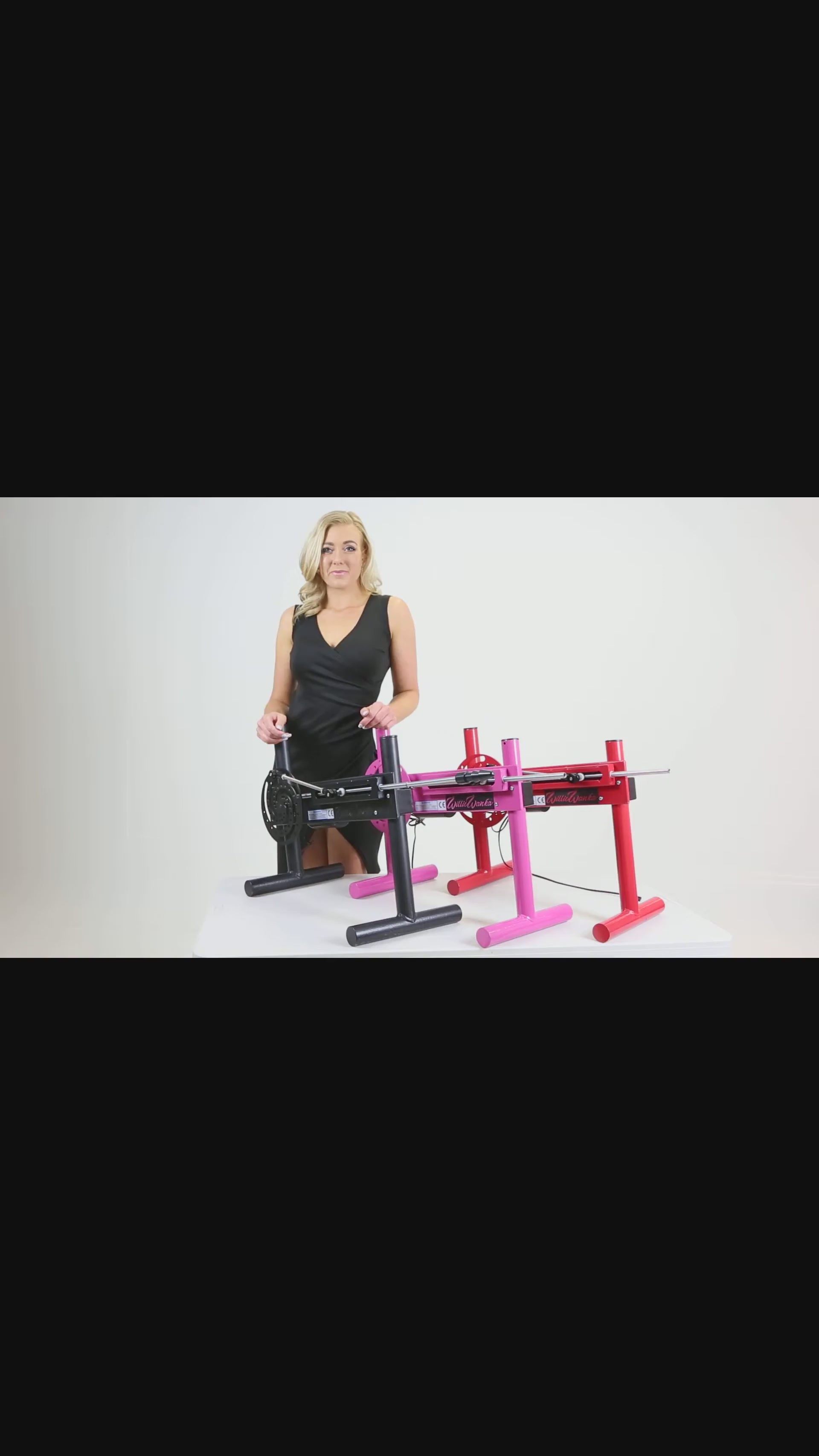 Willie Wanka PRO Mk II Fantasy Machine.Powerful Sex Machine with high Torque and Power. Long 8-inch Adjustable Stroke Length,App and How Controlled.(Black)