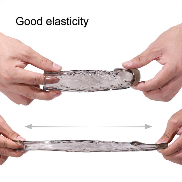 Crystal penis enlargement condom liner enlargement belt enhancer realistic condom