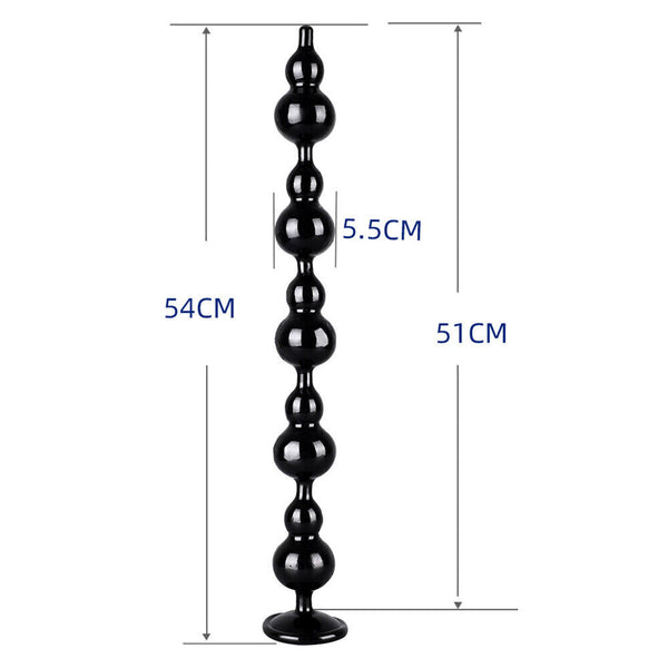 Extra Long Anal Beads Butt Plug G Spot Dildo Deep Massager Suction Cup Sex Toys