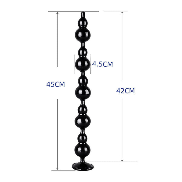 Extra Long Anal Beads Butt Plug G Spot Dildo Deep Massager Suction Cup Sex Toys
