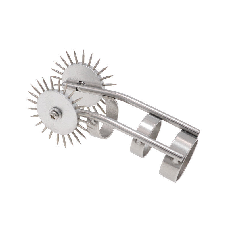 Stainless Steel Pinwheel Spiked Wheels Body Flirting Gear Binding Couple Game