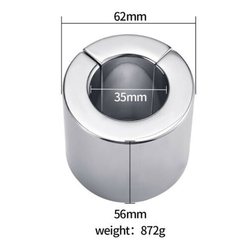 Stainless Steel Metal Pendant Ball Stretcher Device Magnet Weight Restraint Men