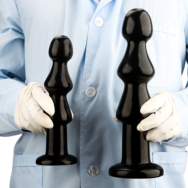 PVC butt plug prostate massager pagoda shaped large butt plug