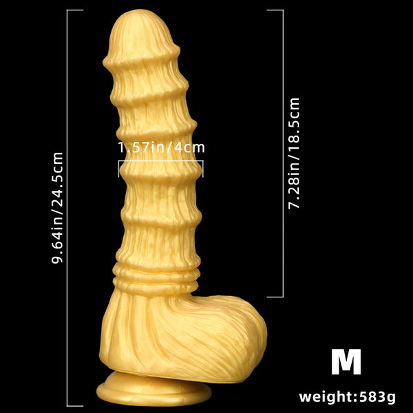 Giant Alien Penis Ribbed Huge Penis Dildo Adult Masturbator Anal Plug Sex Toy