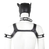 Neoprene Dog Full Face Head Mask Kit, Novelty Costume Pup Hood Mask with Collar and Strap