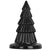 Christmas tree butt plug, textured suction cup, PVC material black