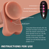 8.85in 4in1 Heating Thrusting Vibrating Rotation Remote Horse Animal Dildo
