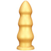 Gold Silicone 11CM Thick Huge Knot Dildo with Suction Cup Butt Plug Anal Sex Toy