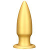 8.85in Premium Gold Soft Liquid Silicone Big Butt Plug Dildo Adult Toy