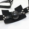 PU Leather Slaves Head Harness Mouth Muzzle Strap Restraints Gag Ball Game New
