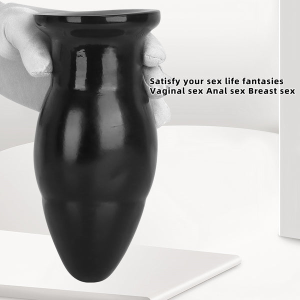Manual Anal Plug Prostate Massager, Huge Waterproof Butt Plug Adult Sex Toy for Men Women