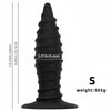 Threaded silicone tip super large super long giant penis anal plug fisting supplies