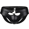 Sexy Mens Faux Leather Underwear Open Butt Briefs Jockstrap Panties Gay Thongs