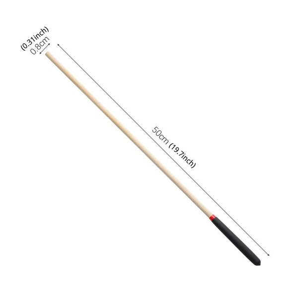 0.5M Frosted Handle Solid Wood Cane