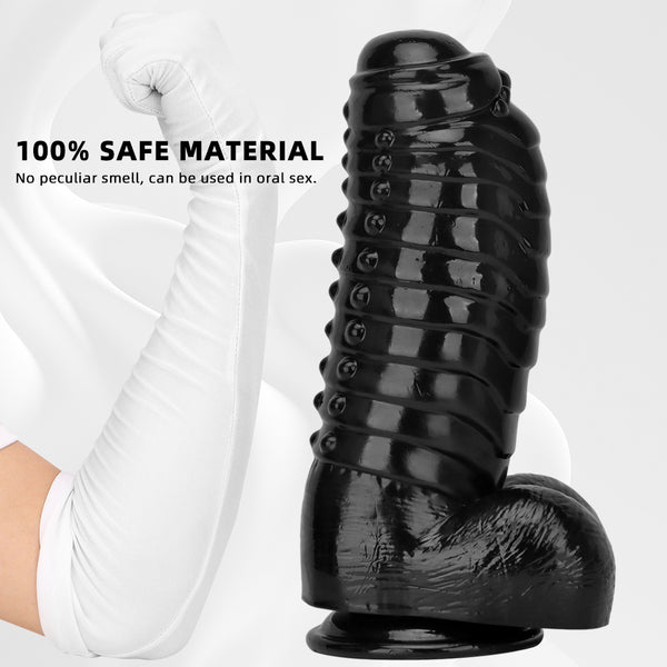Large Anal Butt Plug Big Anal Plug Towel Anal Plug Giant Butt Plug Girth Anal Dildo Sex Toy with Suction Cup Hands-Free Play PVC Butt Plug Adult Sex Toys for Women