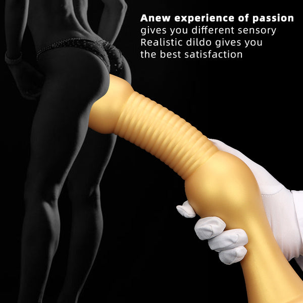 Super Long Anal Beads,Liquid Silicone Screw Thread Butt Plug Strong Suction Cup Long Anal Plug Prostate Massage Anal Trainer Dildo Anal Toy for Man Woman and Couples G-spot Sex Factory