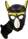 Neoprene Dog Full Face Puppy Mask Removable Pup Hood Halloween Mask
