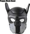 Neoprene Dog Full Face Puppy Mask Removable Pup Hood Halloween Mask