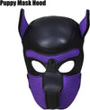 Neoprene Dog Full Face Puppy Mask Removable Pup Hood Halloween Mask